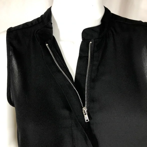 Forever 21 Black High Low Sleeveless Shirt Dress - Picture 3 of 7